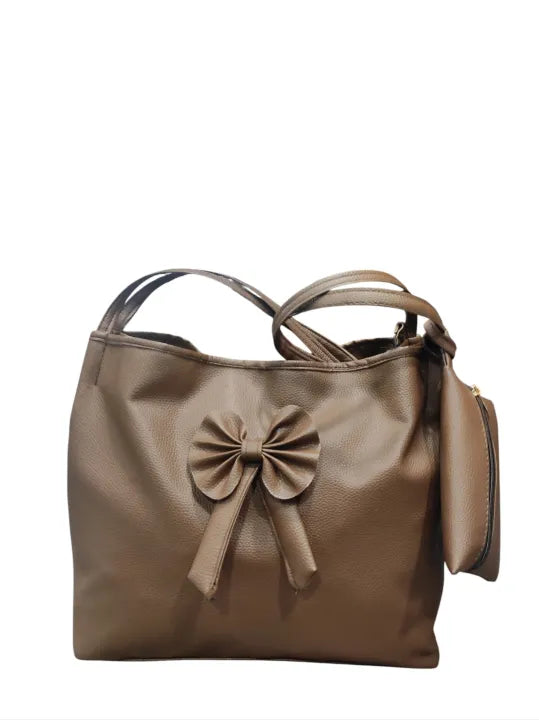 Elegant Bow-Detail Tote Bag